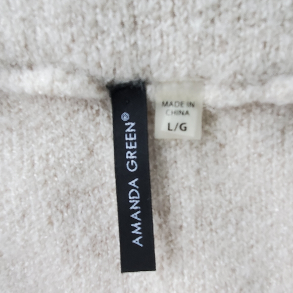 Amanda Green Sweater Women's Cardigan Long Sleeve - Picture 6 of 6